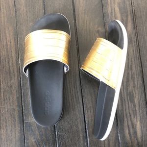 Adidas Gold Slides